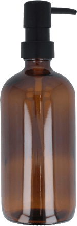 Spülmittelspender aus Glas, braun (500 ml) dm home