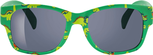 Detské slnečné okuliare - zelené s dinosaurami SUNDANCE