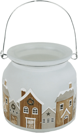 svícen na svíčku široký, bílý MOREX