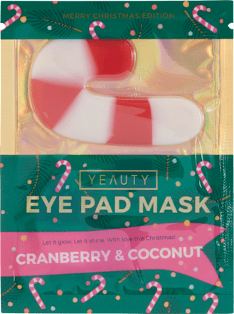 Augenpads X-Mas Candy Stange Cranberry & Coconut (1 Paar) Yeauty