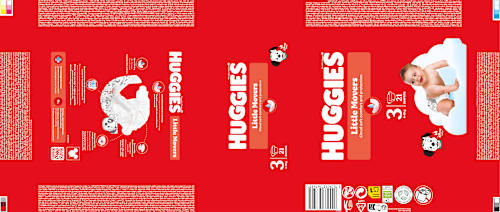 Windeln Little Movers Gr. 3 (4-9 kg) Huggies