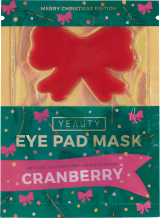 Augenpads X-Mas Schleife Cranberry (1 Paar) Yeauty