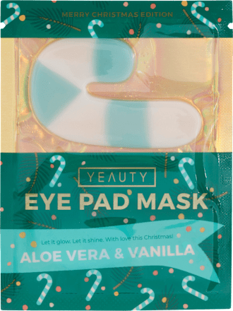 Augenpads X-Mas Candy Stange Aloe Vera & Vanilla (1 Paar) Yeauty