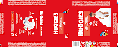 Windeln Little Movers Gr. 5 (11-25 kg) Huggies