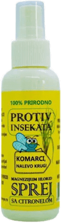 Magnezijum hlorid sprej sa citronelom protiv komaraca i drugih insekata HEMA-KHEYA-NEYE