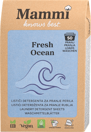 Detergent v lističih za pranje perila Fresh Ocean Mammi