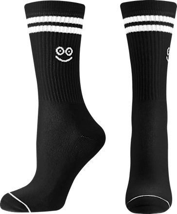 Памучни чорапи Аctive, черни, размер 39-42 happy FOOTtopia