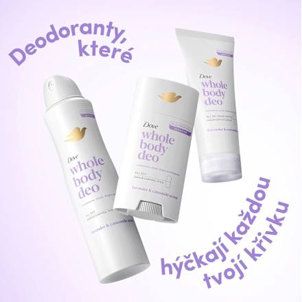 whole body deodorant krém Levandule & Heřmánek Dove