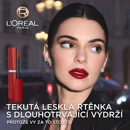 rtěnka Laque Resistance 410 Rouge Poppy L'ORÉAL PARiS