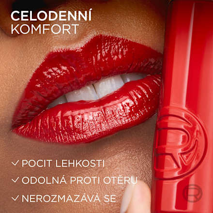rtěnka Laque Resistance 410 Rouge Poppy L'ORÉAL PARiS