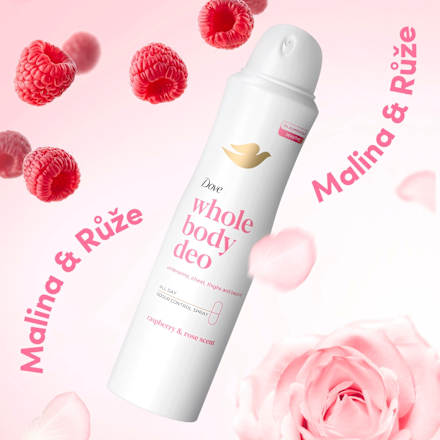 whole body deodorant sprej Raspberry&Rose Dove