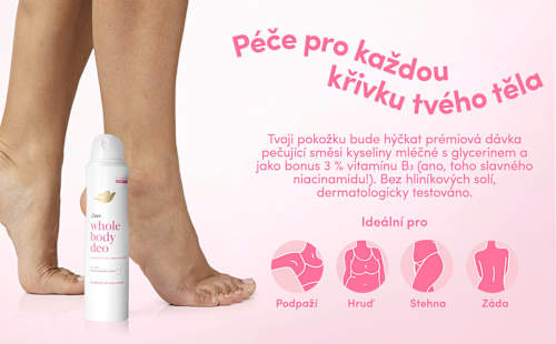 whole body deodorant sprej Raspberry&Rose Dove