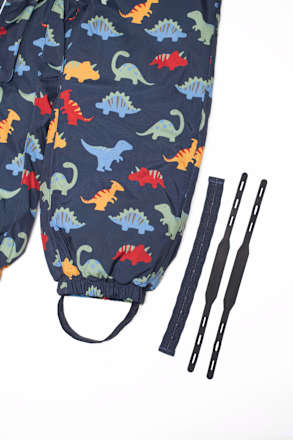 Schneeanzug mit Dino-Muster, blau, Gr. 98/104 Dimo