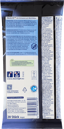 Nedves törlőkendő műanyag felületek tisztítására autóban Denkmit