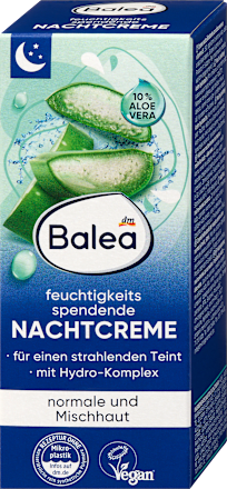 noční hydratační pleťový krém Balea