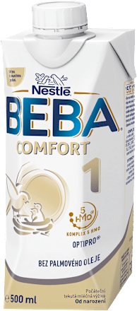 Počiatočná tekutá dojčenská mliečna výživa Comfort 1, 5 HMO BEBA