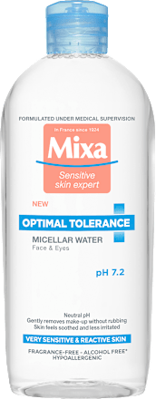 Apă micelară tolerantă pentru față Mixa