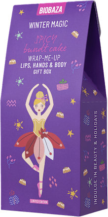 Poklon-paket Winter Magic Spicy Bundt Cake Lips, Hands & Body Biobaza