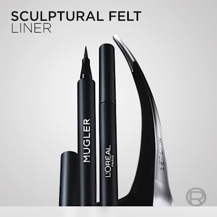 Creion de ochi lichid Sculpt Felt Negru L'ORÉAL x Mugler L'ORÉAL PARiS