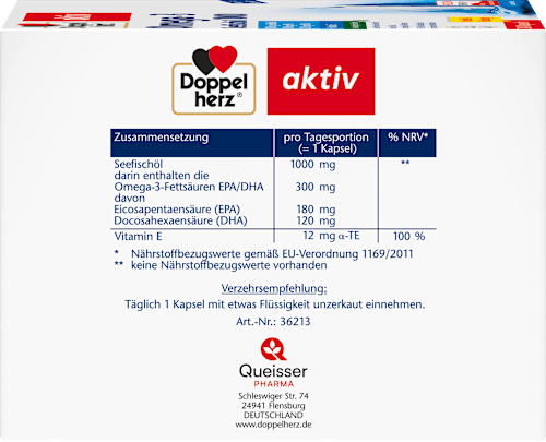 Omega-3 Seefischöl 1000, Kapseln Doppelherz