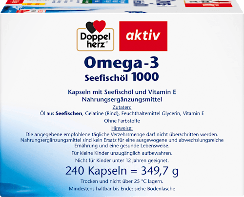 Omega-3 Seefischöl 1000, Kapseln Doppelherz
