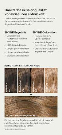 Haarfarbe 8/0 Amsterdam Mittelblond Natur SHYNE Professional