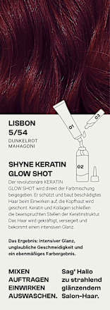 Haarfarbe 5/54 Lisbon Dunkelrot Mahagoni SHYNE Professional