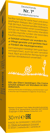 Wundschutzcreme Calendula, Reisegröße WELEDA baby