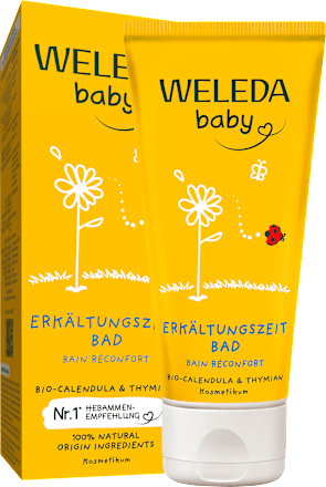 Nechtíkový kúpeľ pri nachladnutí WELEDA baby