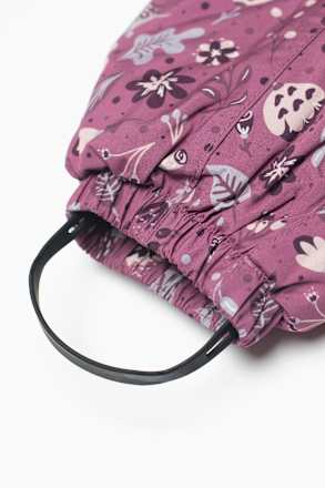 Schneeanzug mit Blumen-Muster, rosa, Gr. 74/80 Dimo