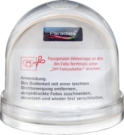 Foto Schneekugel Paradies