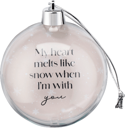 Jumbo Foto-Weihnachtskugel Paradies