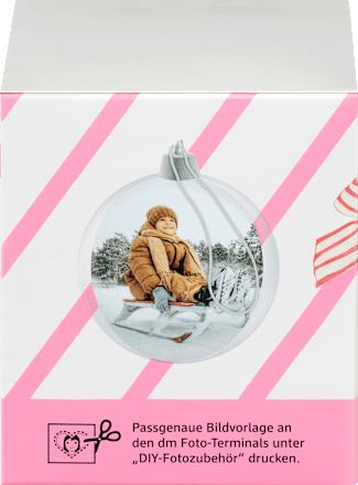 Jumbo Foto-Weihnachtskugel Paradies