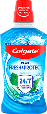 Płyn do płukania jamy ustnej Plax Fresh & Protect Cool Mint  Colgate