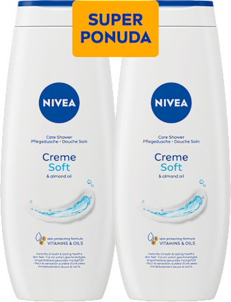 Gel za tuširanje Creme Soft, duo pakiranje, 2 x 500 ml NIVEA