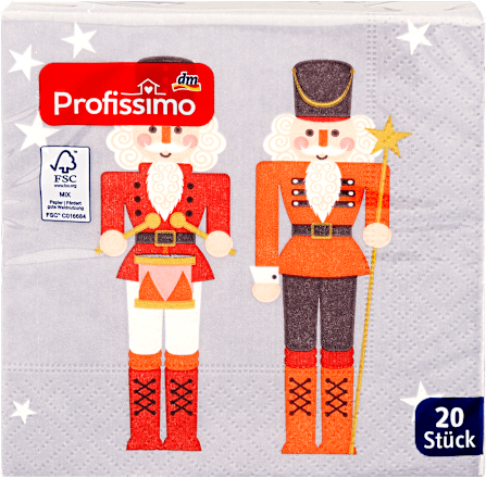 Papierové servítky s motívom Luskáčik Profissimo