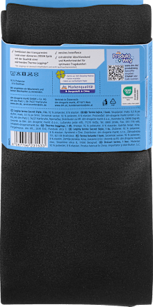 Leggings Secret Style mit Innenfleece & Transparent-Optik schwarz Gr. 46/48 Fascino