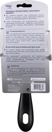Szczotka z włosiem dzika, czarna KillyS