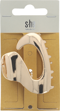 Щипка за коса, златиста  s-he stylecollection