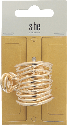 Аксесоар щипка за опашка, златист цвят s-he stylecollection