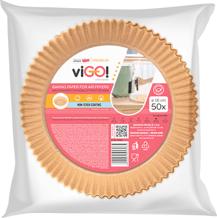 Foremki papierowe do frytkownic beztłuszczowych 16 cm viGO!