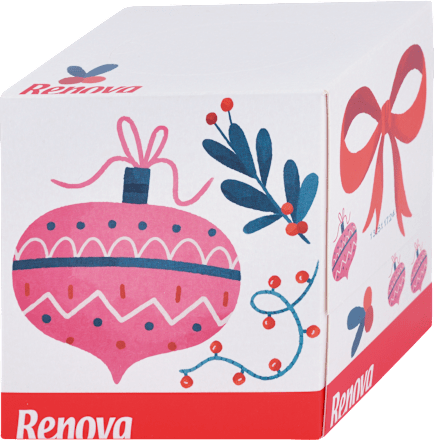 Papierové vreckovky v boxe, 3-vrstvové Renova