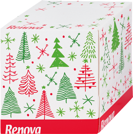 Papierové vreckovky v boxe, 3-vrstvové Renova
