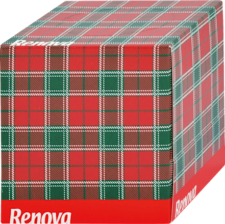 Papierové vreckovky v boxe, 3-vrstvové Renova