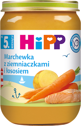 Marchewka z ziemniaczkami i łososiem HiPP