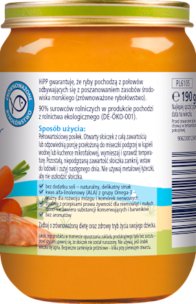 Marchewka z ziemniaczkami i łososiem HiPP