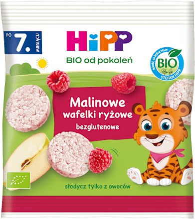 Malinowe wafelki ryżowe BIO HiPP