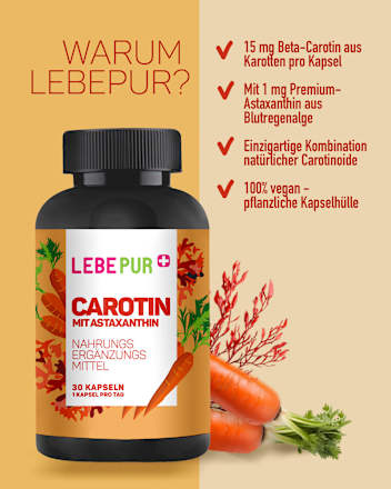 Carotin Kapseln 30 St Lebepur