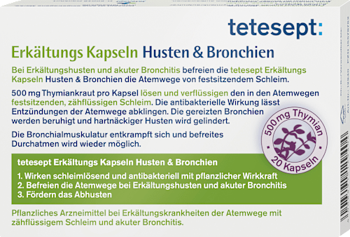 Erkältungskapseln Husten & Bronchien tetesept