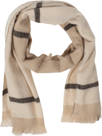 Schal beige in Karo-Optik  PURSET